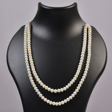 <div style="font-family: 'Georgia', serif; color: #333; line-height: 1;">   <h2 style="color: #b88e56; font-size: 0.8em; letter-spacing: 2px;  margin-bottom: 15px;">Elegant Double-Stranded White Pearl Necklace</h2></div>